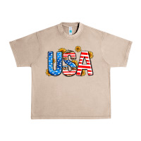 French Oak usa sunflower Urban Heavy Tee - AdoDesignShop