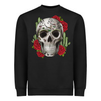 Black skull cactus Heavyweight Sweatshirt - JahusDesignShop