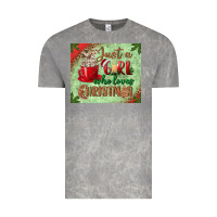 Cloud Rock just a girl who loves christmas mousepad Vintage Tee - BundleAndBundleShop
