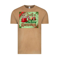 Vintage Camel just a girl who loves christmas mousepad Vintage Tee - BundleAndBundleShop