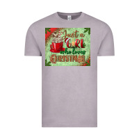Vintage Zinc just a girl who loves christmas mousepad Vintage Tee - BundleAndBundleShop
