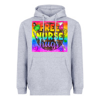 Heather Grey Free Nurse Hugs LGBTQ+ Tumbler Heavyweight Hoodie - BundleAndBundleShop