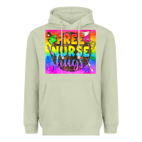 Matcha Free Nurse Hugs LGBTQ+ Tumbler Heavyweight Hoodie - BundleAndBundleShop