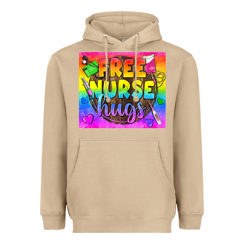 Free Nurse Hugs Lgbtq+ Tumbler Heavyweight Hoodie by BundleAndBundleShop | Teevron
