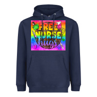 Navy Free Nurse Hugs LGBTQ+ Tumbler Heavyweight Hoodie - BundleAndBundleShop