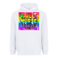 White Free Nurse Hugs LGBTQ+ Tumbler Heavyweight Hoodie - BundleAndBundleShop