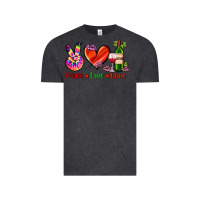 Vintage Black peace love wine Vintage Tee - AdoDesignShop
