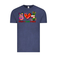 Vintage Denim peace love wine Vintage Tee - AdoDesignShop