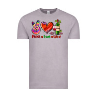 Vintage Zinc peace love wine Vintage Tee - AdoDesignShop
