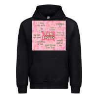 Black i am enough with glitter Urban Hoodie - TumblerDesignByShophia