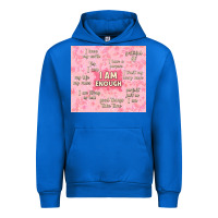 Cobalt i am enough with glitter Urban Hoodie - TumblerDesignByShophia