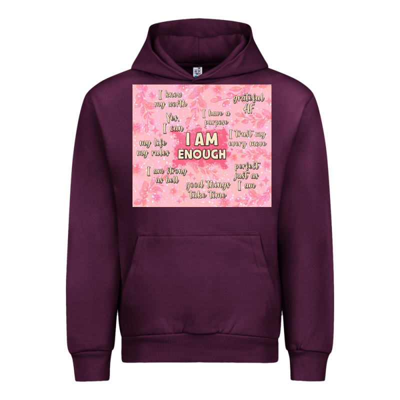 I Am Enough With Glitter Urban Hoodie by TumblerDesignByShophia | Teevron