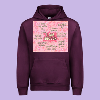I Am Enough With Glitter Urban Hoodie Designed By Tumblerdesignbyshophia