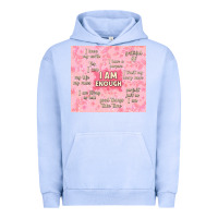Pigment Grape Ice i am enough with glitter Urban Hoodie - TumblerDesignByShophia