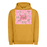 Pigment Peanut Butter i am enough with glitter Urban Hoodie - TumblerDesignByShophia