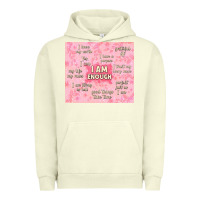 Pigment Pistachio i am enough with glitter Urban Hoodie - TumblerDesignByShophia