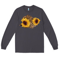 Smoke sunflower leopard patch Long Sleeve Tee - AdoDesignShop