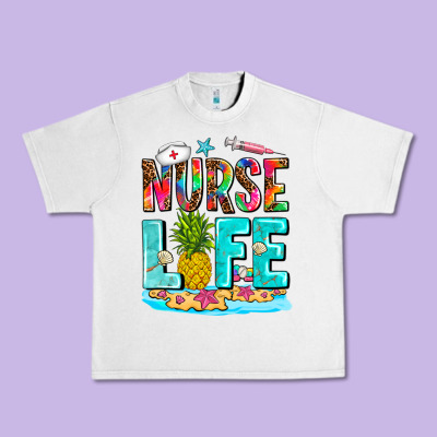 Nurse Life Summer Urban Heavy Tee Designed By Adodesignshop