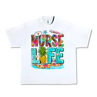 White nurse life summer Urban Heavy Tee - AdoDesignShop