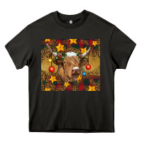 Asphalt Christmas cow Heavy Core Tee - RanaPortraitStore