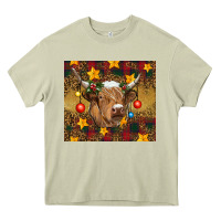 Mossy Christmas cow Heavy Core Tee - RanaPortraitStore