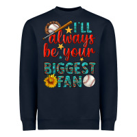 Navy i'll always be your biggest fan baseball Heavyweight Sweatshirt - BundleAndBundleShop