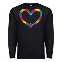 Black Lgbtq Heart Balloon Premium Sweatshirt - BundleAndBundleShop