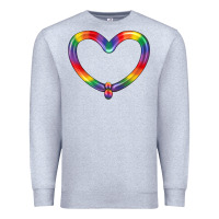 Heather Grey Lgbtq Heart Balloon Premium Sweatshirt - BundleAndBundleShop