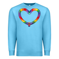 Ocean Blue Lgbtq Heart Balloon Premium Sweatshirt - BundleAndBundleShop