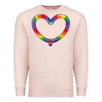 Pale Pink Lgbtq Heart Balloon Premium Sweatshirt - BundleAndBundleShop