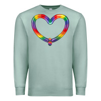 Seafoam Lgbtq Heart Balloon Premium Sweatshirt - BundleAndBundleShop