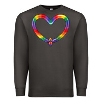 Smoke Lgbtq Heart Balloon Premium Sweatshirt - BundleAndBundleShop