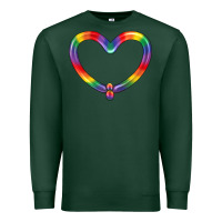 Sports Green Lgbtq Heart Balloon Premium Sweatshirt - BundleAndBundleShop