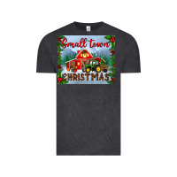 Vintage Black small town christmas mousepad Vintage Tee - BundleAndBundleShop