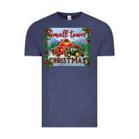 Vintage Denim small town christmas mousepad Vintage Tee - BundleAndBundleShop