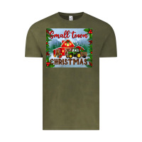 Vintage Olive small town christmas mousepad Vintage Tee - BundleAndBundleShop