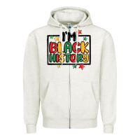 I'm Black History Zipper Hoodie | Teevron