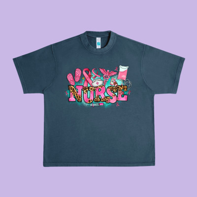 Breast Cancer Nurse Urban Heavy Tee Designed By Adodesignshop
