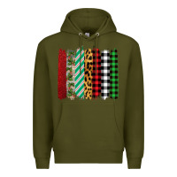 Army Green Christmas Brushstrokes Premium Hoodie - Bettercallsaul