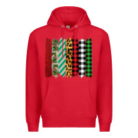 Red Christmas Brushstrokes Premium Hoodie - Bettercallsaul