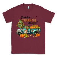 Burgundy grateful thankful blessed Classic Tee - JahusDesignShop