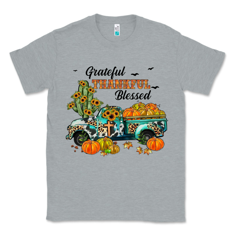 Grateful Thankful Blessed Classic Tee by JahusDesignShop | Teevron