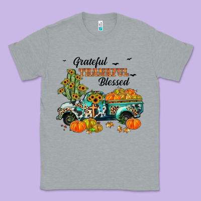 Grateful Thankful Blessed Classic Tee Designed By Jahusdesignshop