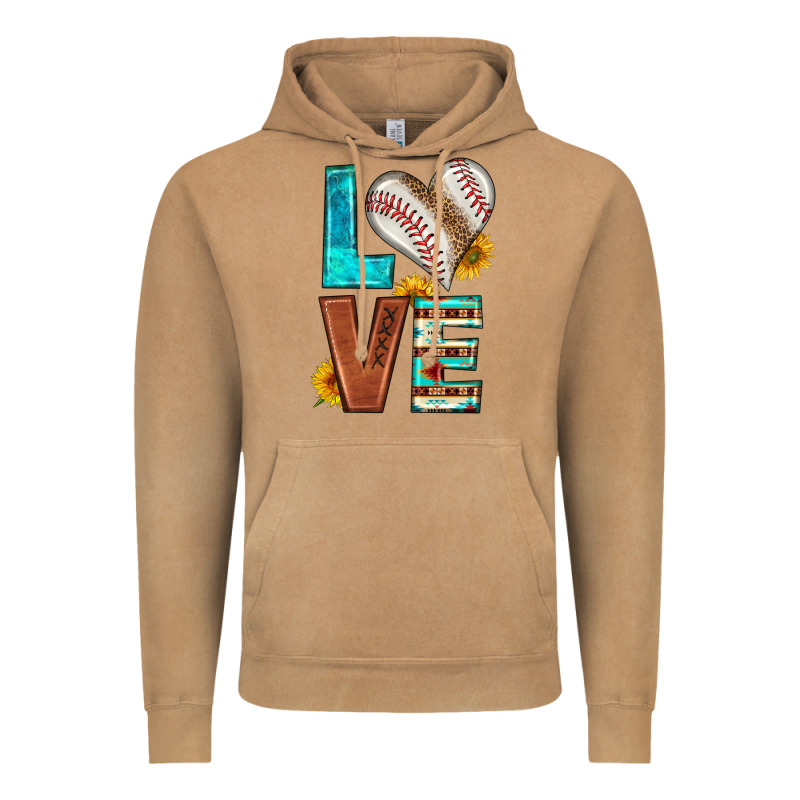 Western Love Baseball Vintage Hoodie by HRA Design Shop | Teevron