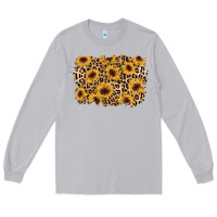 Moon Dust sunflower leopard background Long Sleeve Tee - AdoDesignShop