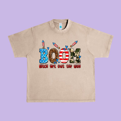 Boom Bitch Get Out The Way Urban Heavy Tee Designed By Adodesignshop