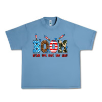 Pebble Blue boom bitch get out the way Urban Heavy Tee - AdoDesignShop