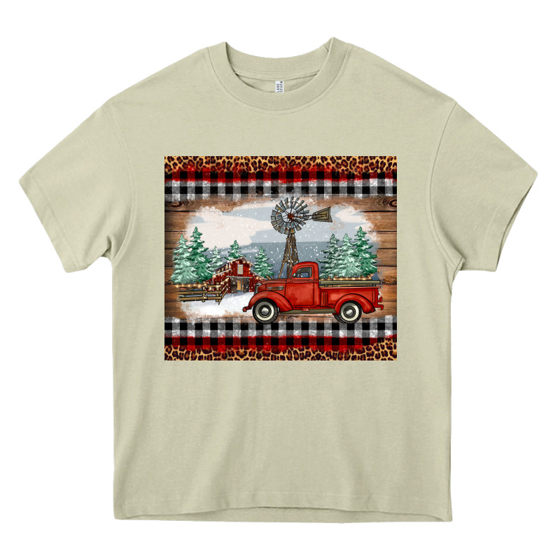 Christmas Farm And Truck Heavy Core Tee by RanaPortraitStore | Teevron