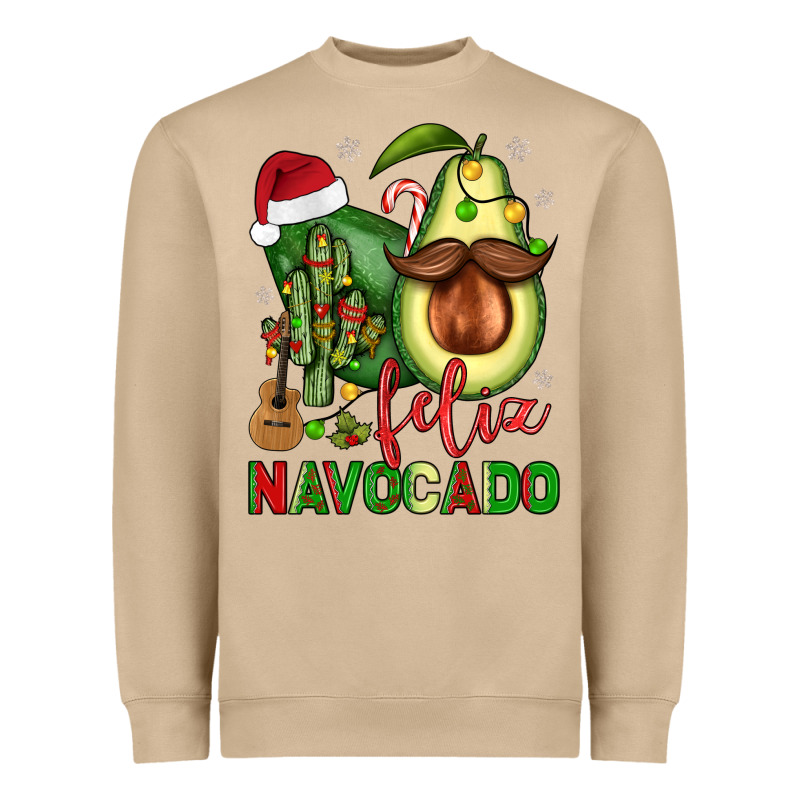 Feliz Navocado Avocado Heavyweight Sweatshirt by JahusDesignShop | Teevron