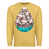 Antique Gold baseball and western roses teardrop  8 Premium Sweatshirt - BundleAndBundleShop